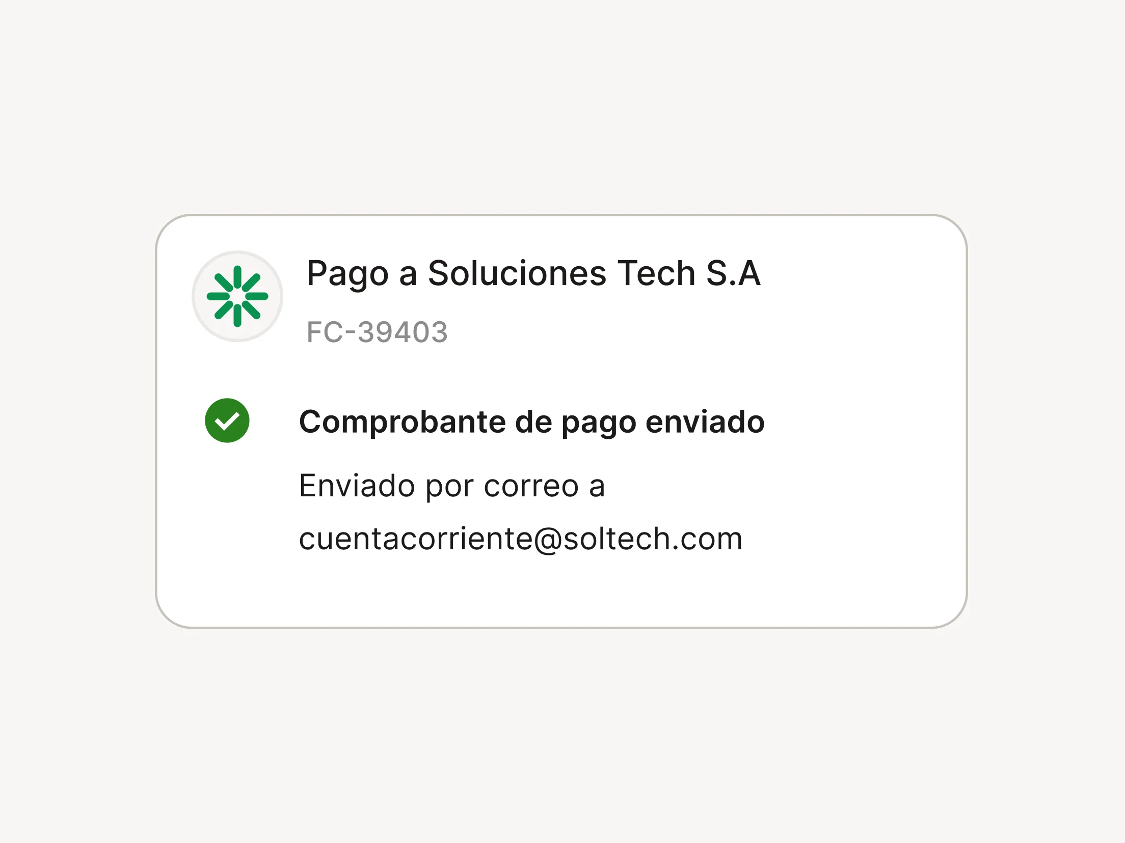 Comprobantes automáticos