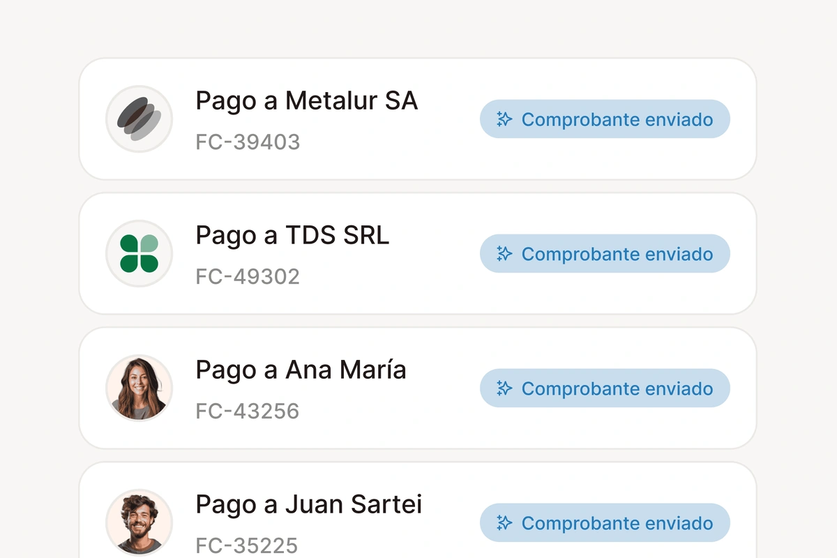 Comprobantes automáticos